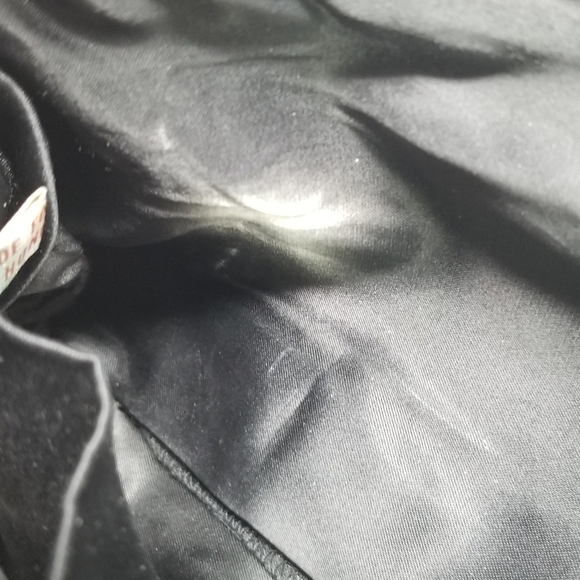 Delill Metal Mesh Crossbody Bag Vintage 80s Color block Stripes Silver Bronze - Picture 6 of 10